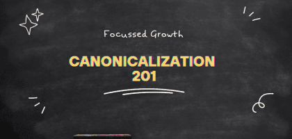 blackboard with text canonicalization on it