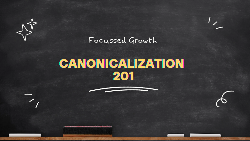 blackboard with text canonicalization on it